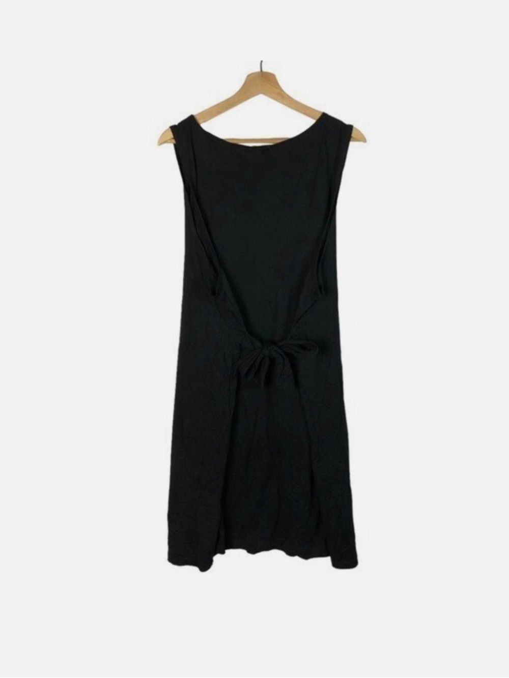 J. Crew Black Sleeveless Tie-Waist Mini Dress - Picture 3 of 7